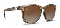 Tiger Mark Polarized Sunglasses - Oversized Cat Eye Tortoise Frame & Amber Lens
