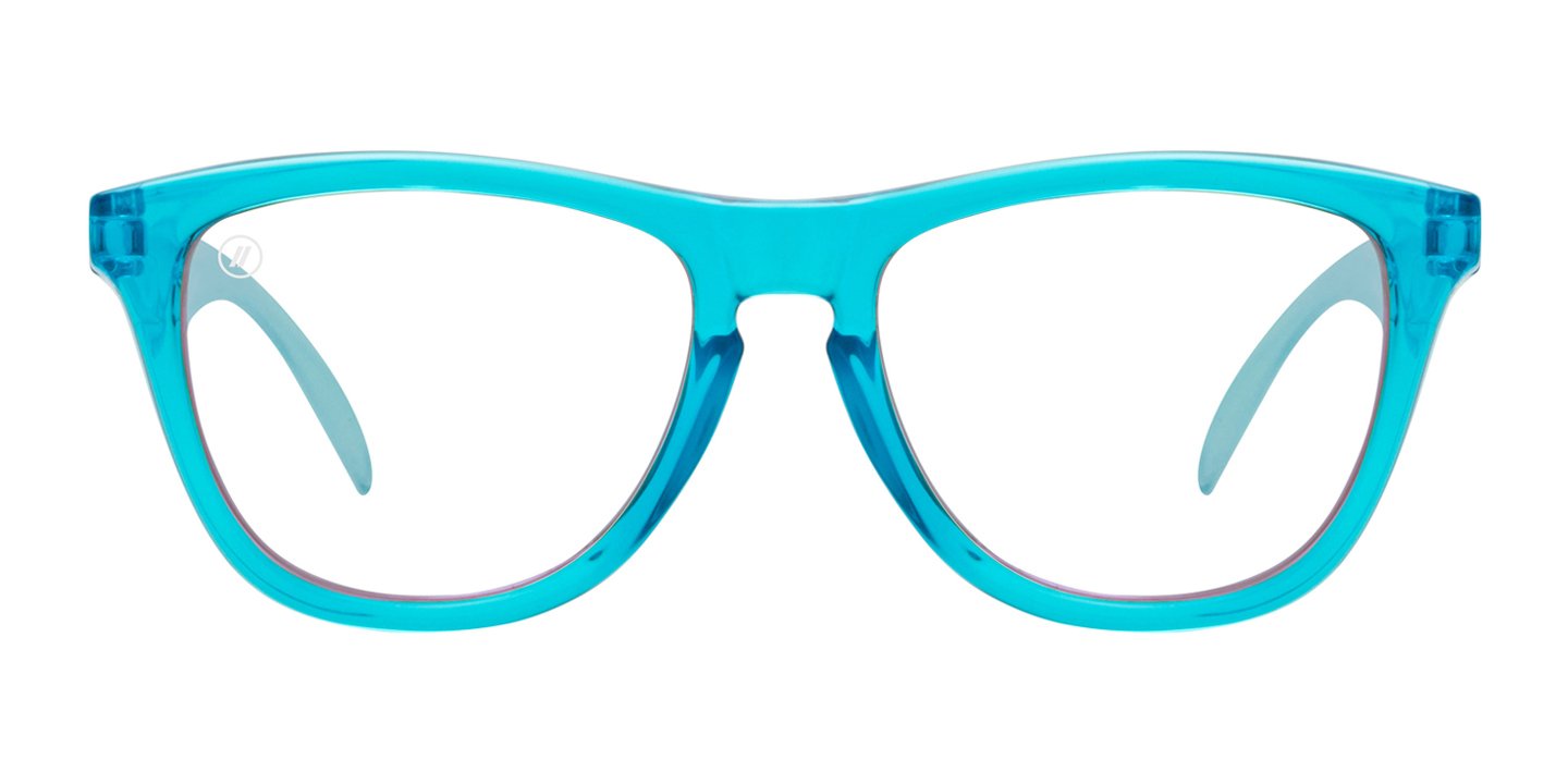 Aqua Lounge | RX Sunglasses - Lifestyle Mirror Prescription Lens & Turquoise Blue Frame RX | $89 US | Blenders Eyewear