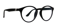 Classy Attitude Blue Light Glasses - Round Matte Black Rubber Frame With Blue Light Blocking Clear Lens Blue Light | $48 US | Blenders Eyewear