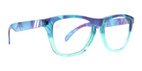 Amber Torrealba Blue Light Blocking Glasses - Clear Lenses With Teal & Floral Frames Blue Light | $38 US | Blenders Eyewear