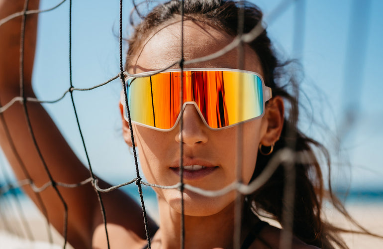 White Beach Volleyball Sunglasses