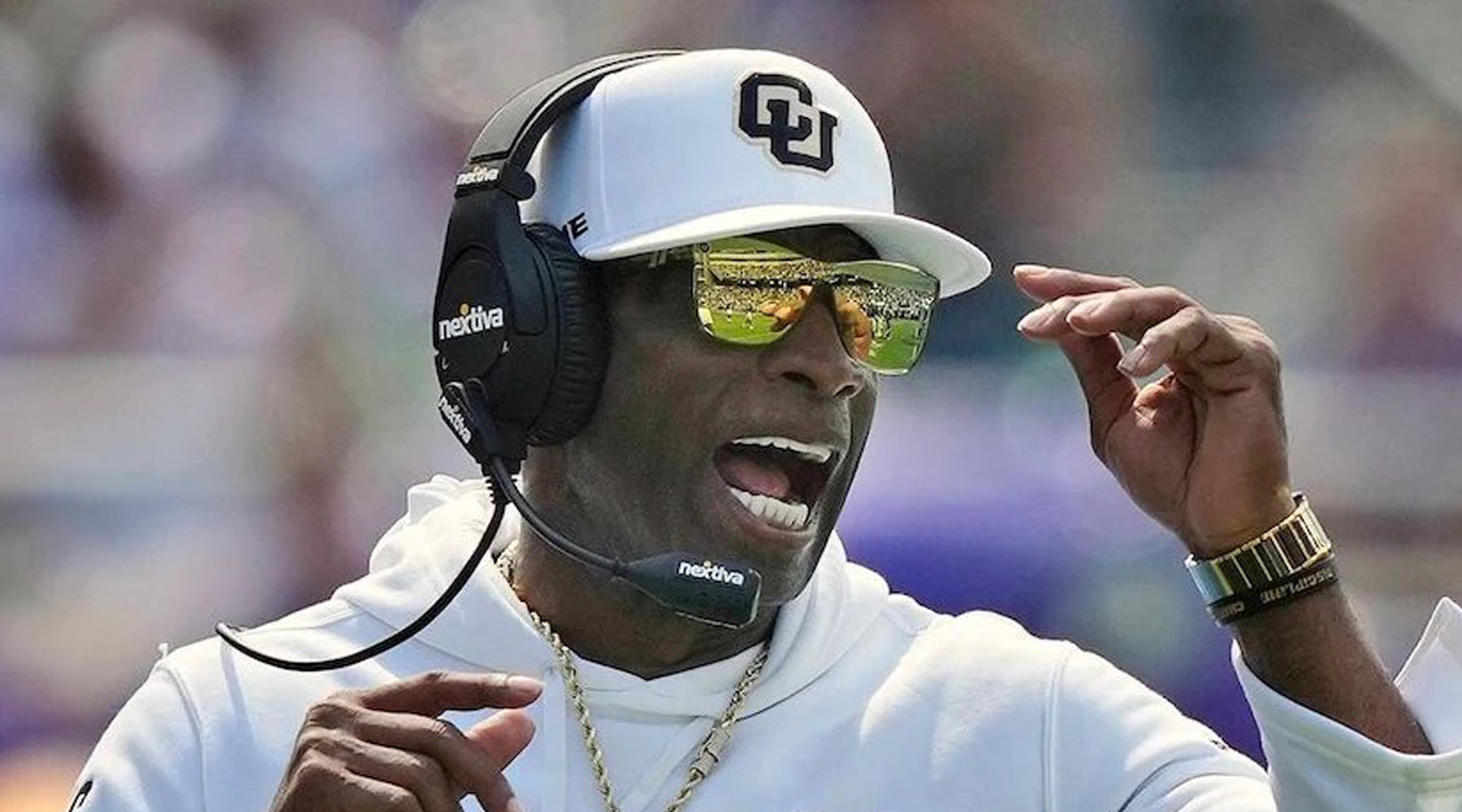 Shop the Sunglasses COACH PRIME Wore in the Colorado-TCU Game