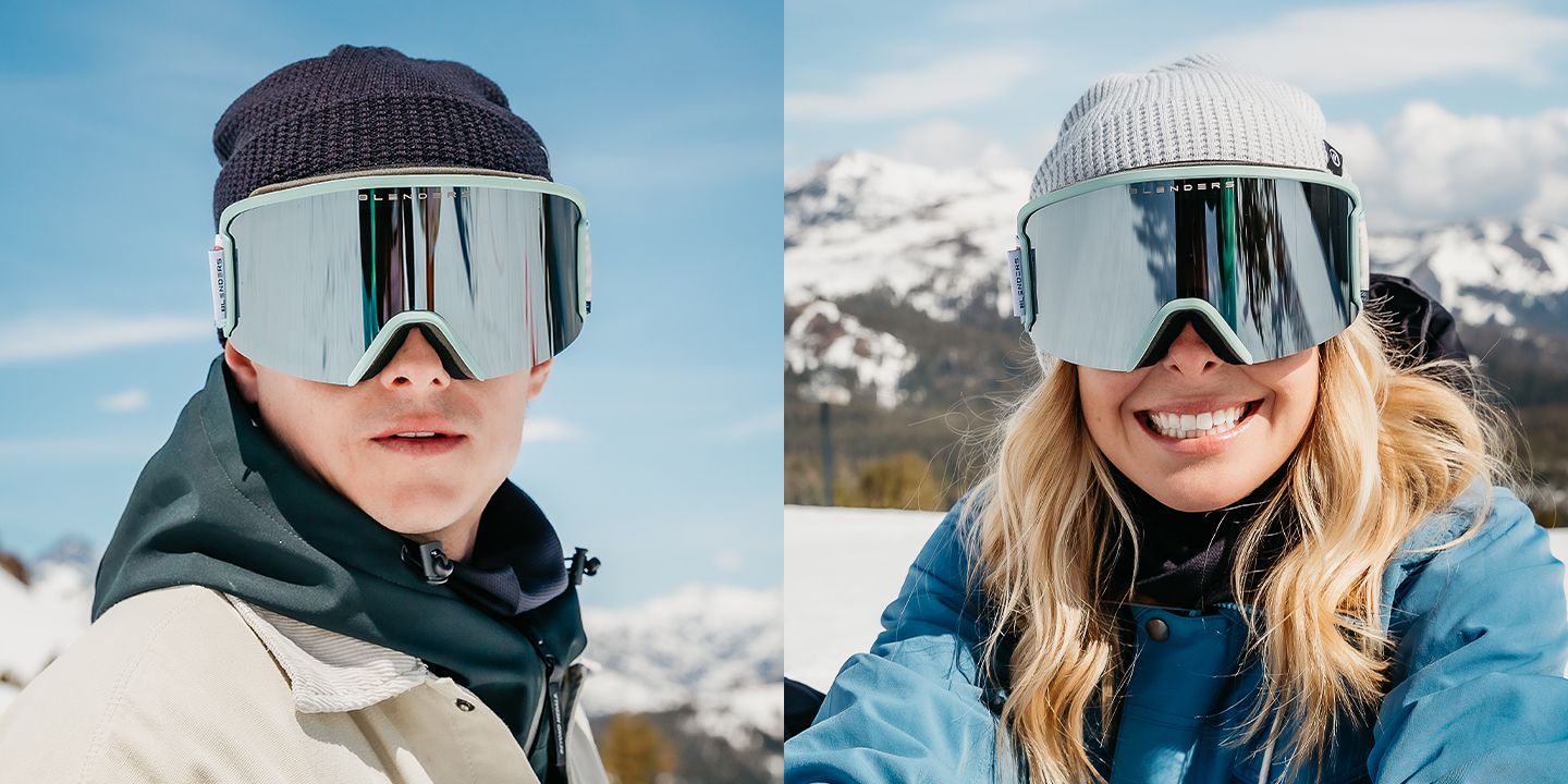 Metamist Lunar Snow Goggles - White Frame with Chrome Silver Lens