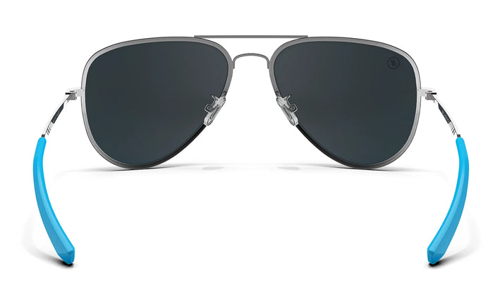 Blue Angel Polarized Aviator Sunglasses Blue Mirror Lens