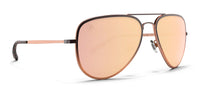 Heavenly Shine Polarized Sunglasses - Champagne Mirror Lens & Matte Black Fade to Blush Frame