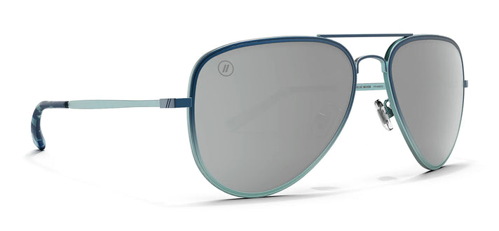 Maliblue Moon Polarized Sunglasss Silver Mirror Lens Blue to
