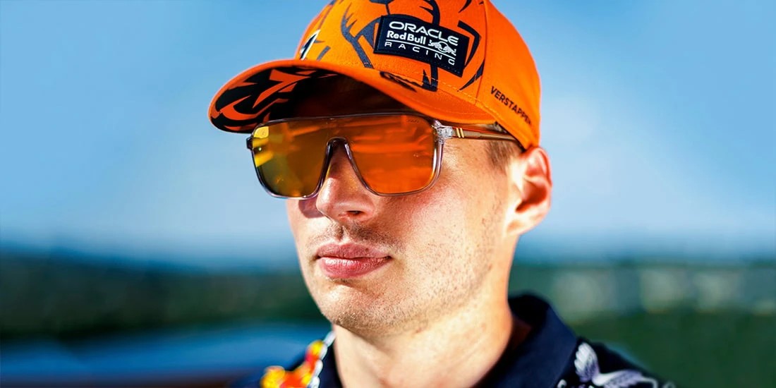 Orange Circuit Special Edition Redbull Sunglasses - Clear Aviator