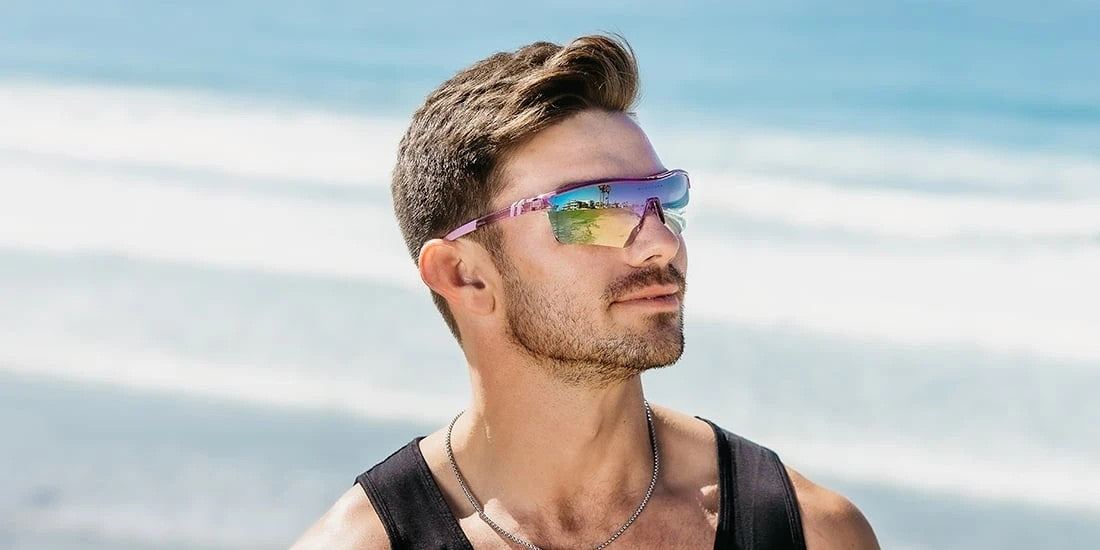 Pacer Orchid Flash | Bold Purple Shield Sunglasses by Blenders