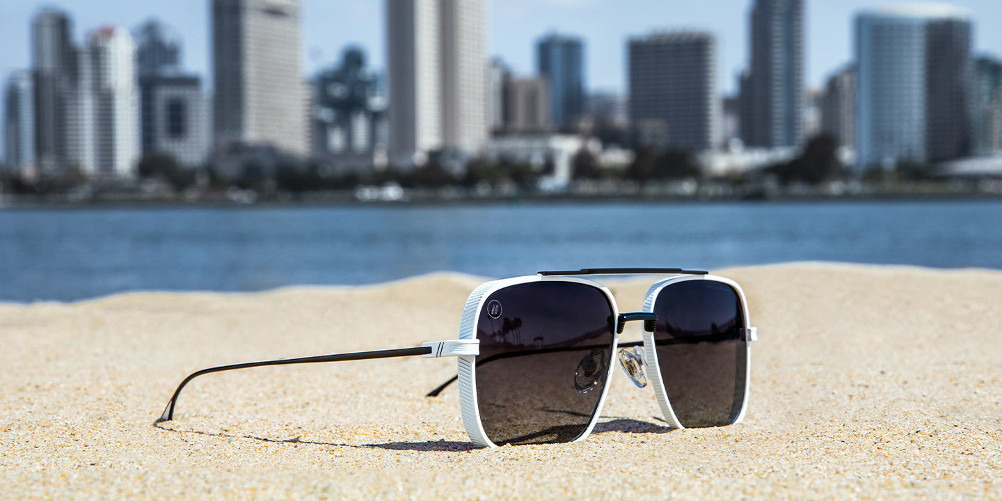 Phoenix Matte Snow | Bold White Navigator Sunglasses