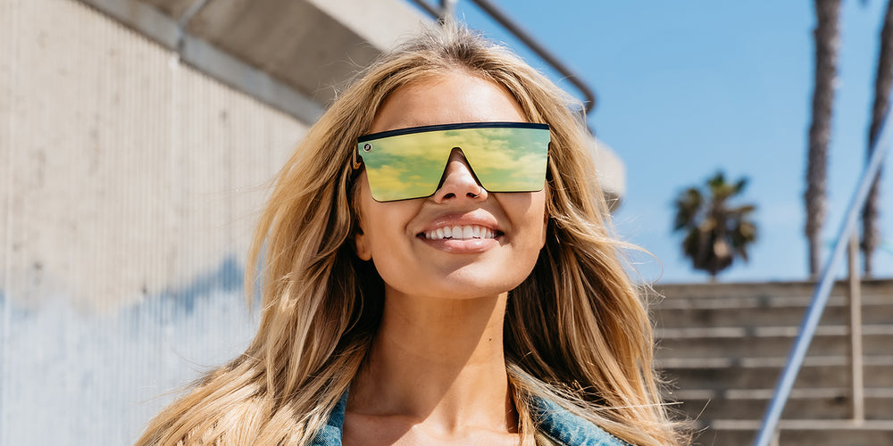 Black/Gold Sunglasses | Polarized Matte Style | Blenders