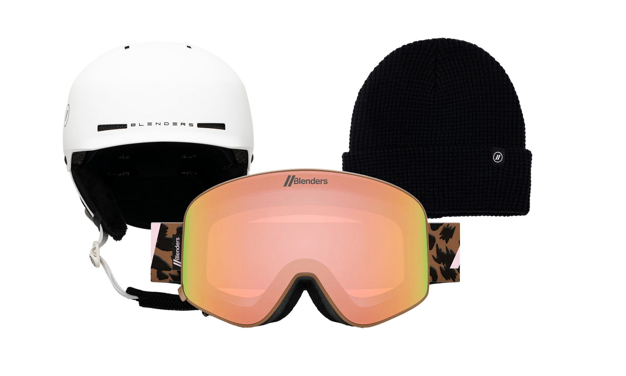 Aura | Lil' Cheetah - Chip MIPS White - Black Beanie