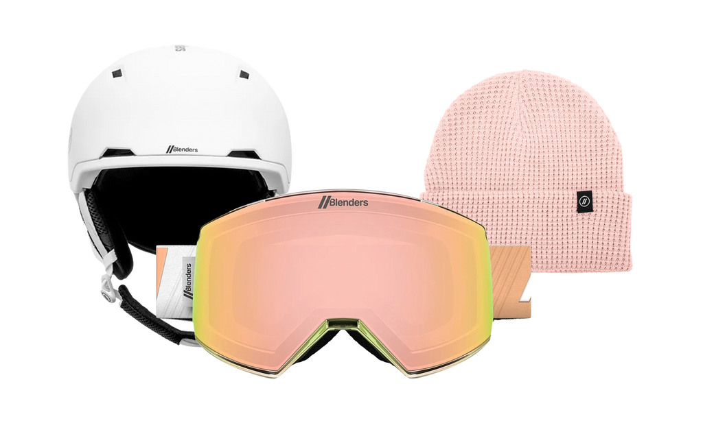 Element | Champagne Color Block - Dome MIPS White - Blush Beanie 1