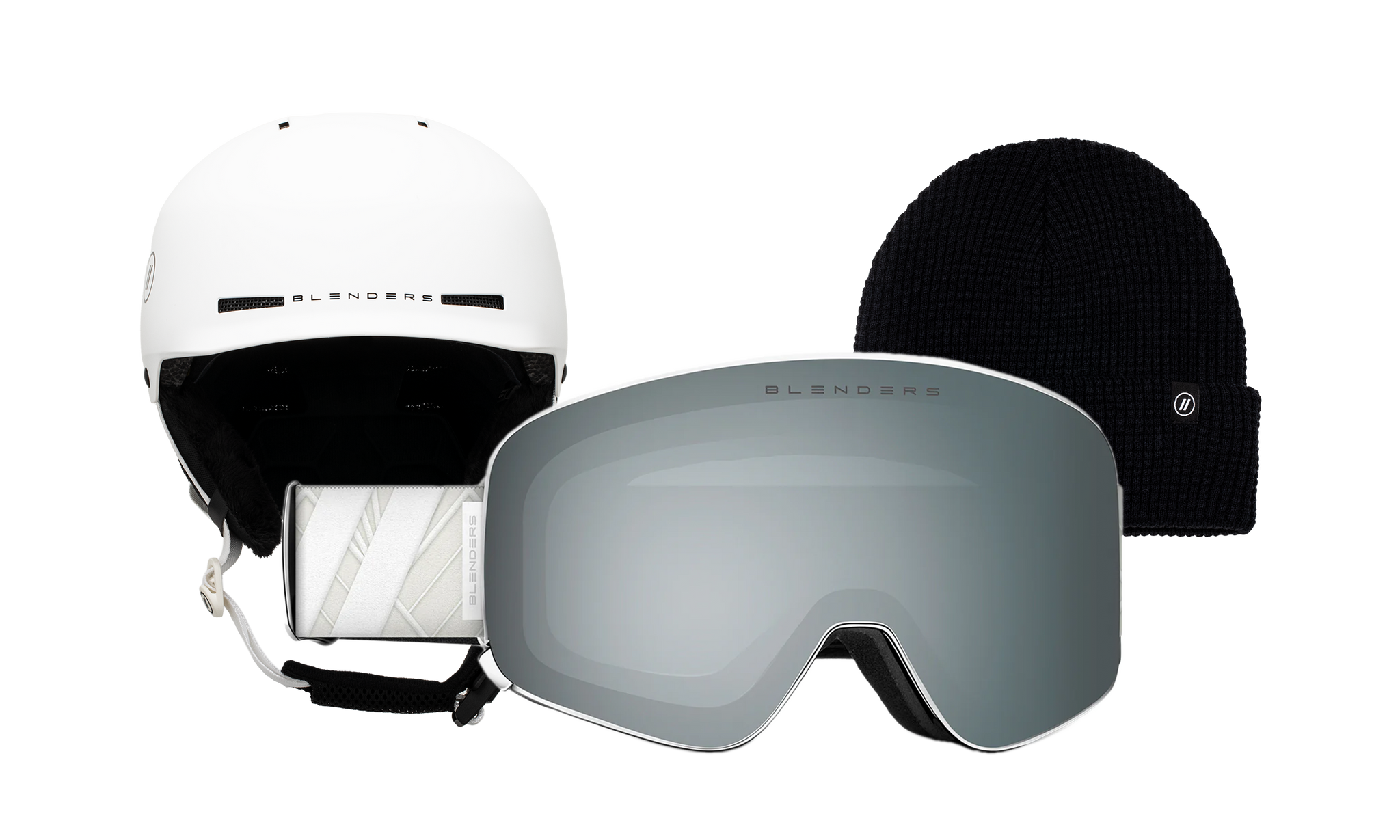 Aura | Ghost Island - Chip MIPS White - Black Beanie Zoom View Image 1