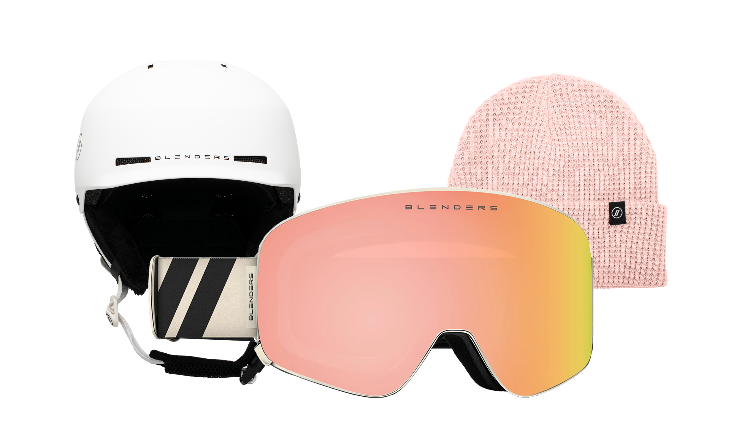 Aura | Dawn Shaker - Chip MIPS White - Blush Beanie