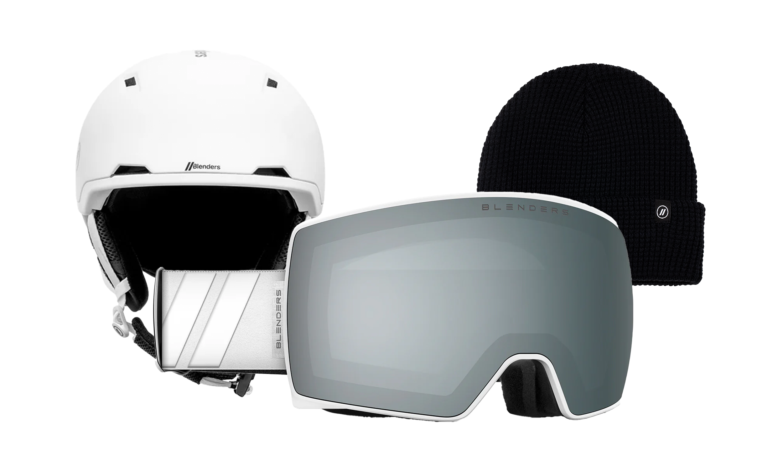 Nebula | White Mist - Dome MIPS White - Black Beanie