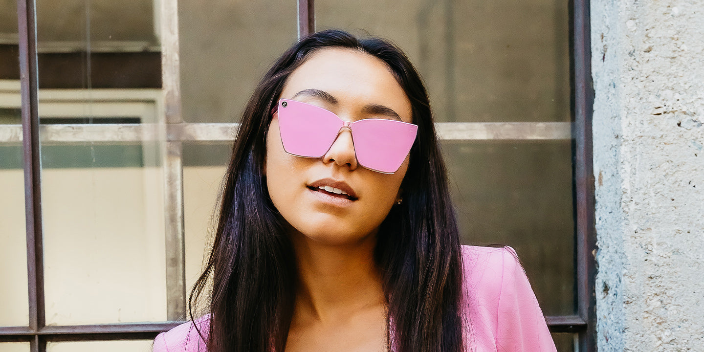 Rimini Crystal Hot Pink – Vibrant Iconic Single-Lens Sunglasses
