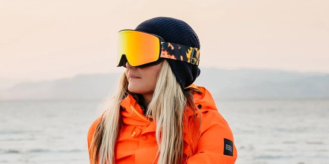 Flame Mingo Snowboard & Ski Goggles - Orange Goggles for Snow