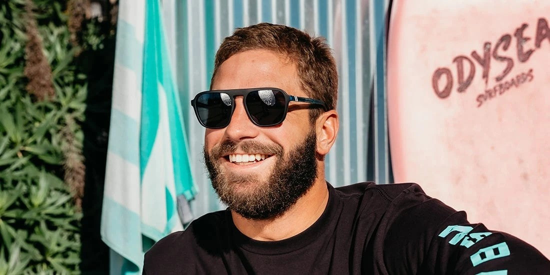 Jamie O'Brien Stay Psyched Smoke Polarized Sunglasses - Smoke Lens