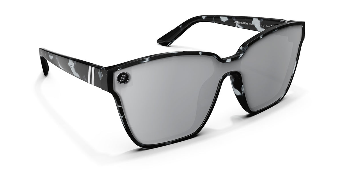 Sterling Lady Single Lens Sunglasses - Polarized Silver Lens  display picture 2