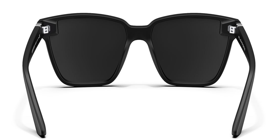 Voodoo Vixen Polarized Sunglasses Black Oversized Cat Eye Frame