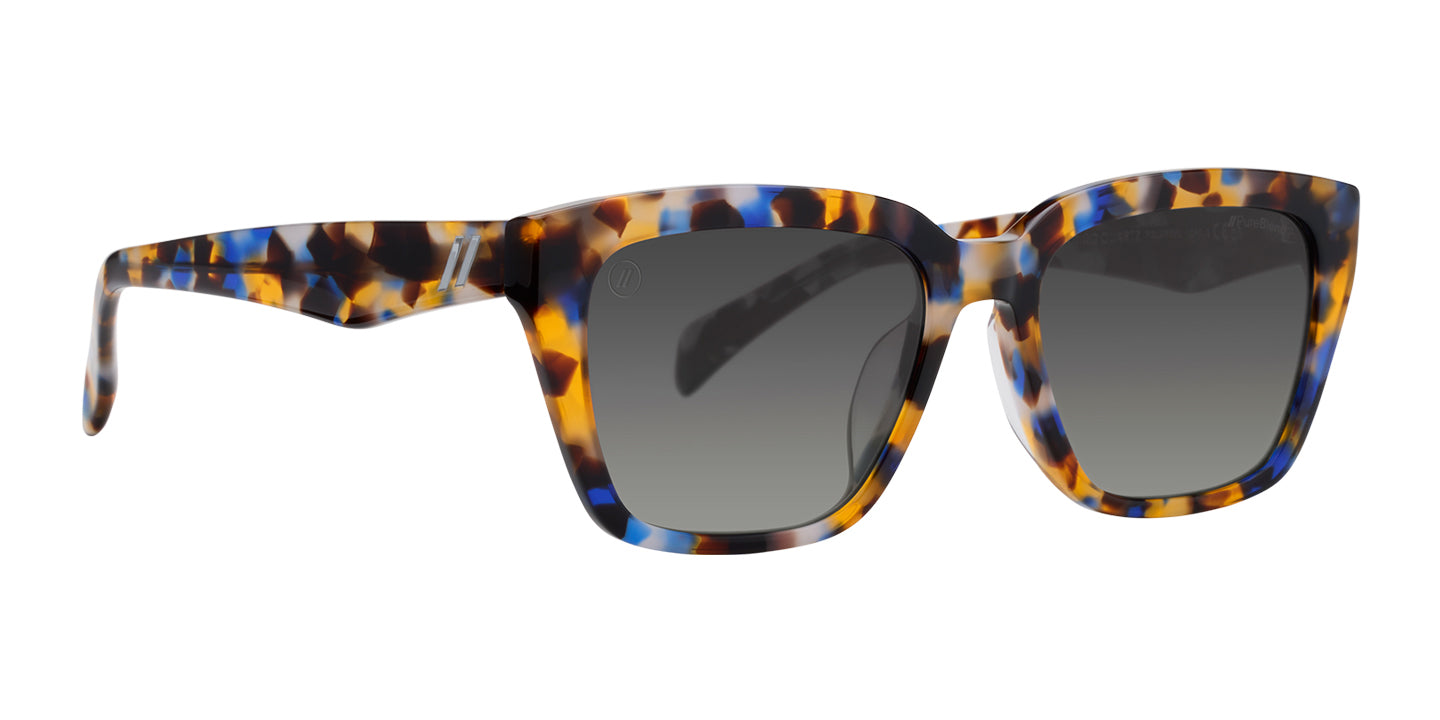 Mave Indigo Quartz Polarized Sunglasses - Gloss Multi-Tortoise Frame & Smoke Lens Sunglasses | $69 US | Blenders Eyewear