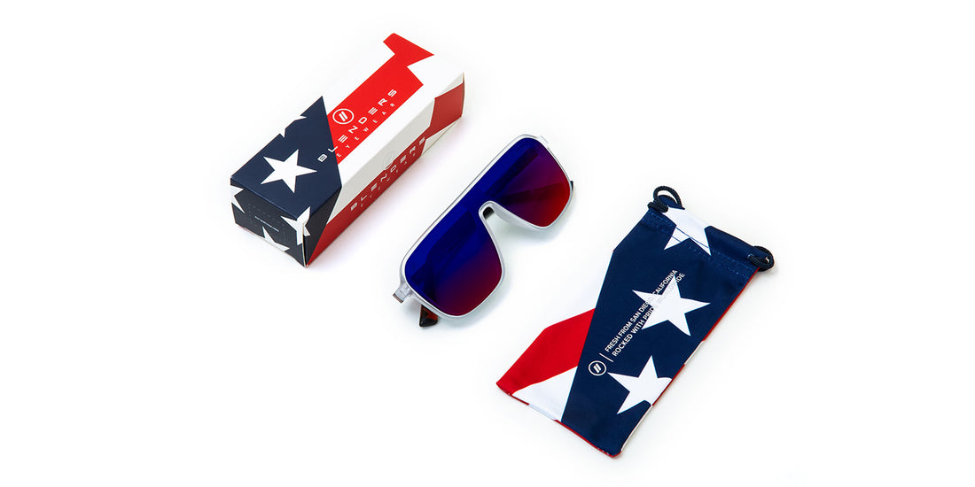 United We Blend Special Edition Fourth of July Sunglasses Clear