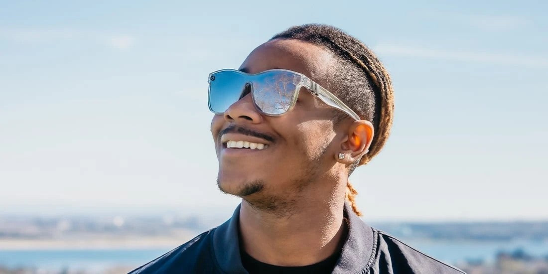 Millenia DX Silver Strike II – Futuristic Single-Lens Sunglasses