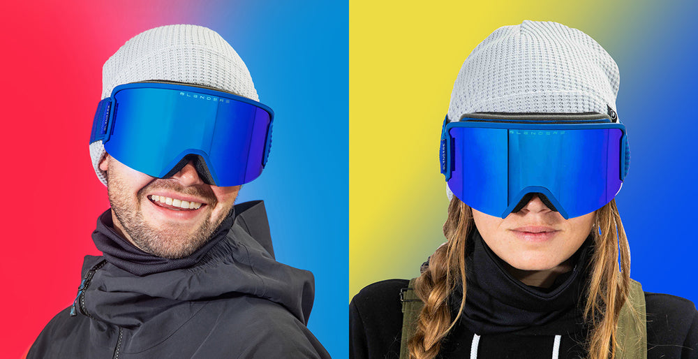 goggles blue Blue Warrior Snow Goggles - Neon Blue Ski & Snowboard Goggles