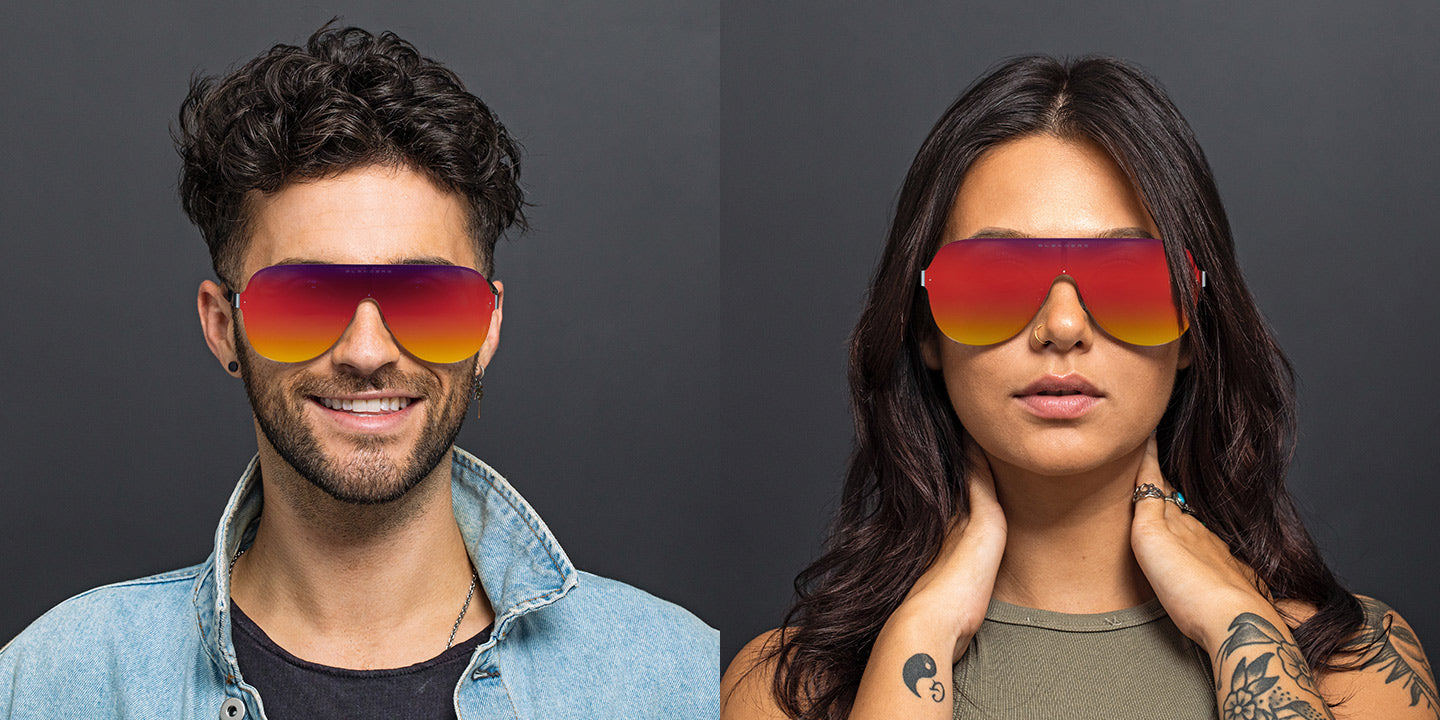 Supreme Irene Polarized Sunglasses - Gradient Lens & Silver