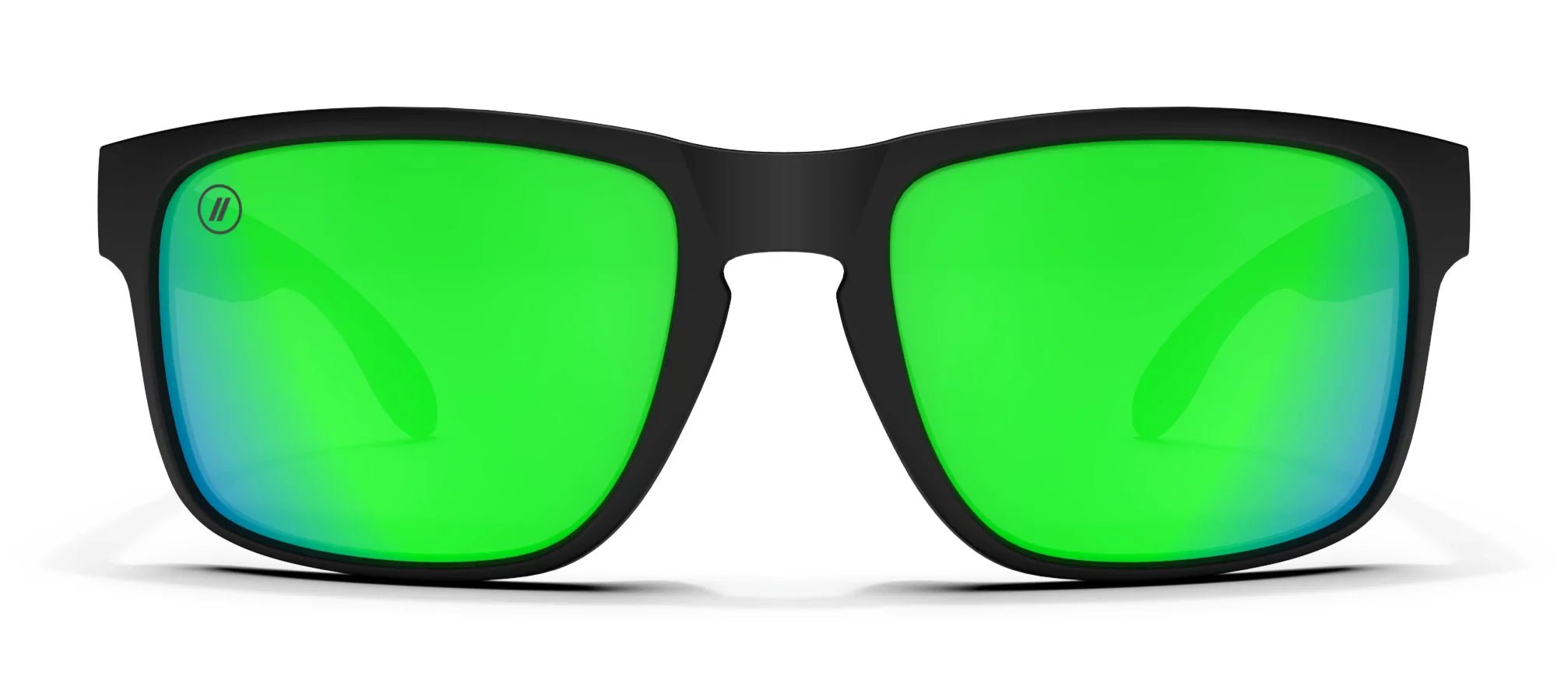 Celtic Light Polarized Sunglasses - Green Mirror Lens & Black Frame Sunglasses | $48 US | Blenders Eyewear