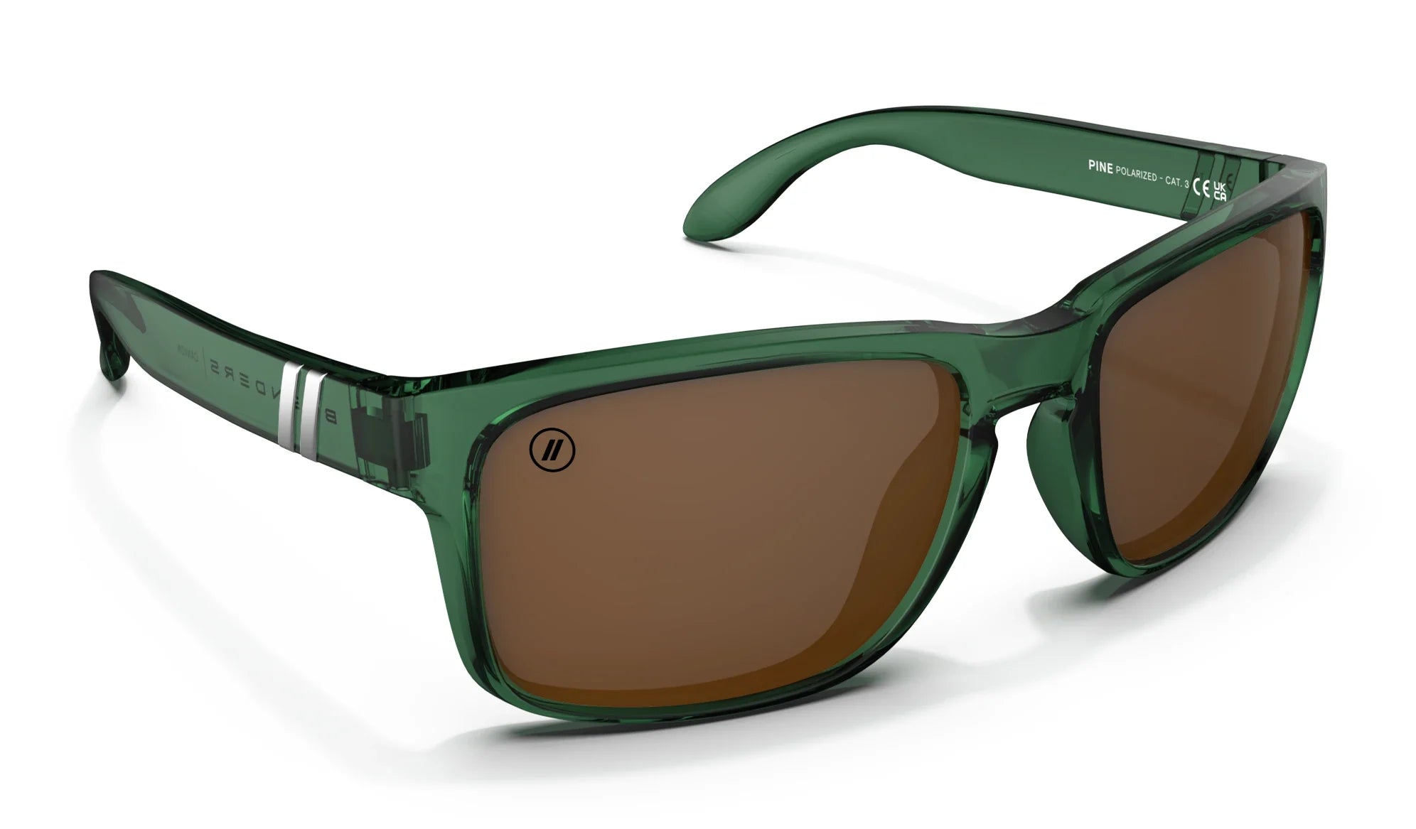Canyon Pine Polarized Sunglasses - Green Frame & Amber Lens Sunglasses | $49 US | Blenders Eyewear