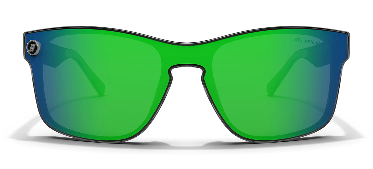 Crystal Black Canyon X2 Sunglasses | Green Mirror Lens | Blenders
