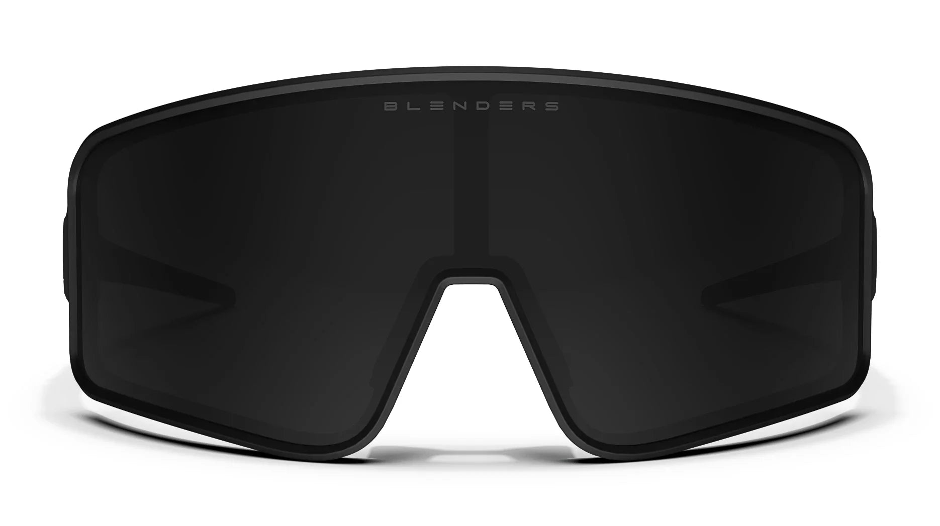 Concord East Polarized Sunglasses - Black Rubber Wrap Around Frame & Smoke Black Single Lens Sunglasses | $58 US | Blenders Eyewear