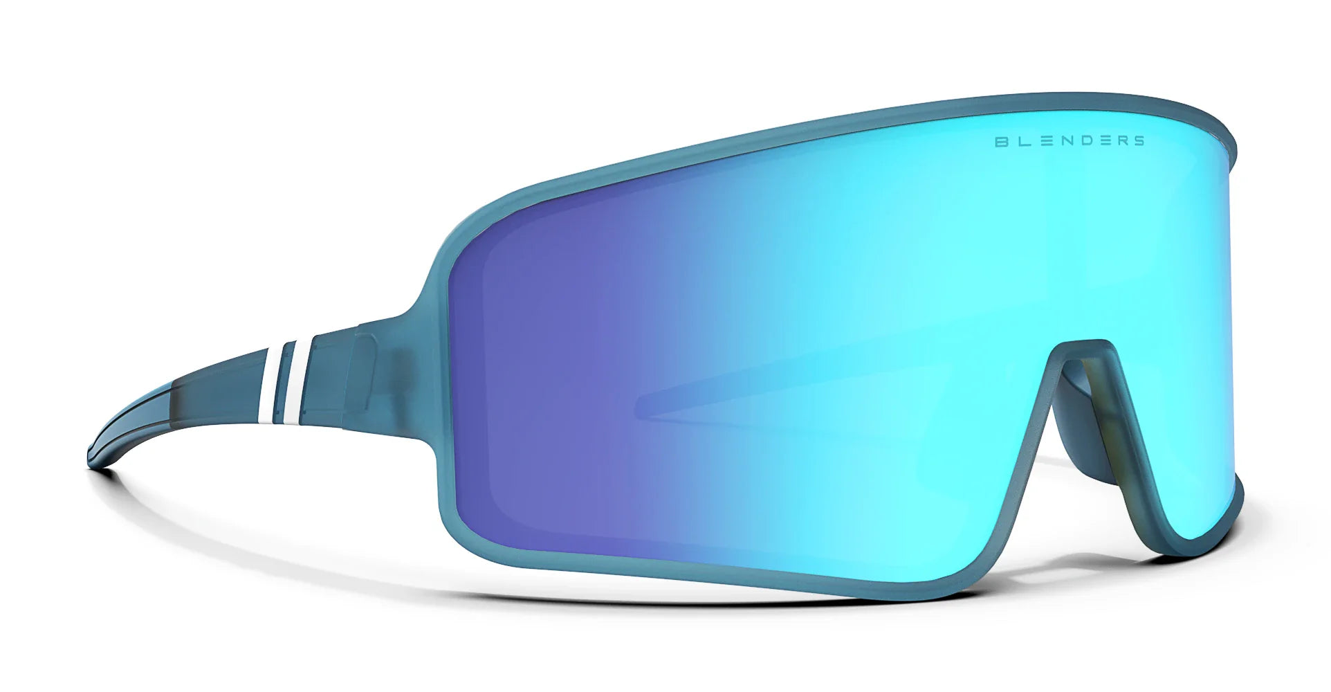 Rainwalker Wrap Around Sunglasses Polarized Full Shield Blue Lens