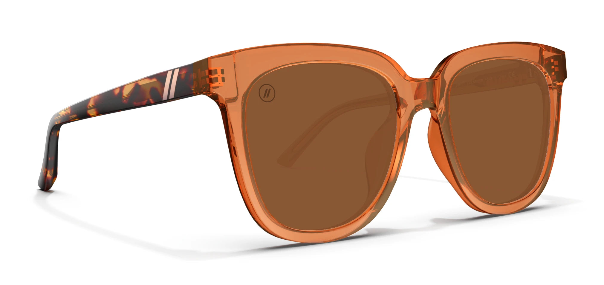 Lakey Peterson Oversized Round Sunglasses Polarized Amber Lens