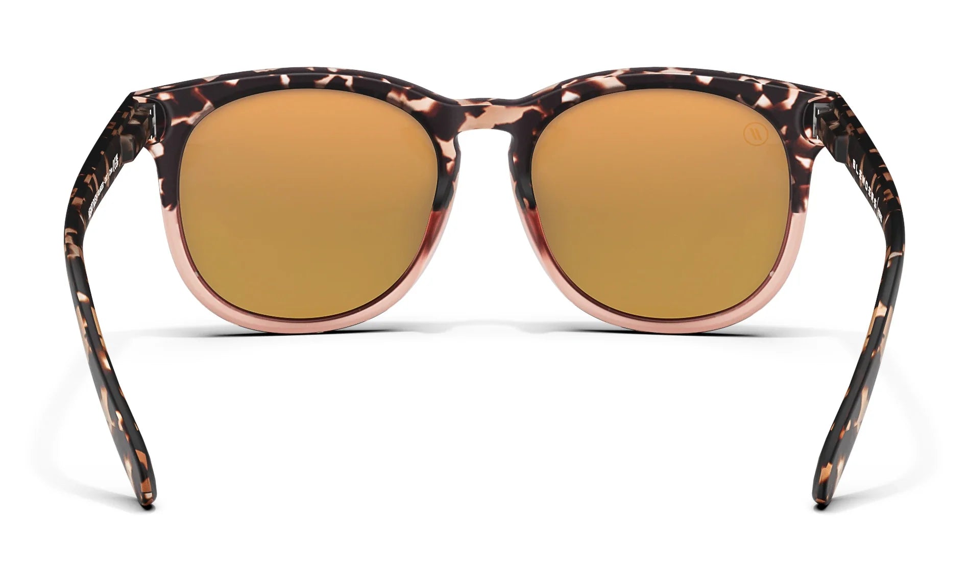 Heart Rush Polarized Sunglasses - Matte Crystal Peach & Black Tortoise Frame & Champagne Mirror Lens Sunglasses | $38 US | Blenders Eyewear
