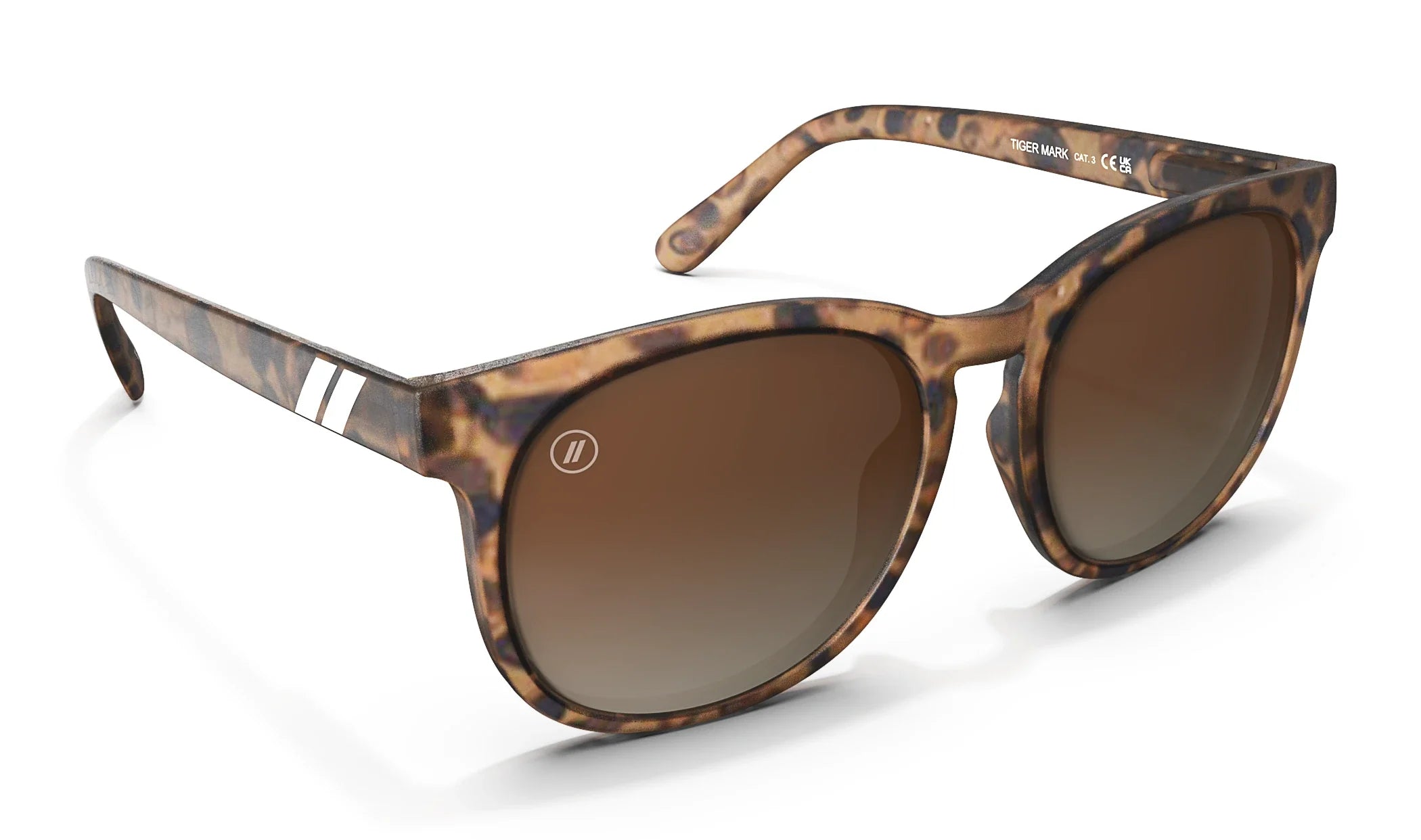 Tiger Mark Polarized Sunglasses - Oversized Cat Eye Tortoise Frame & Amber Lens Sunglasses | $38 US | Blenders Eyewear
