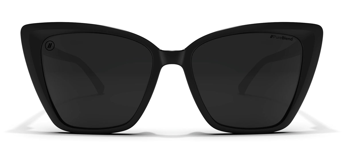 Isla Jet Black – Sleek Cat-Eye Sunglasses for Any Occasion