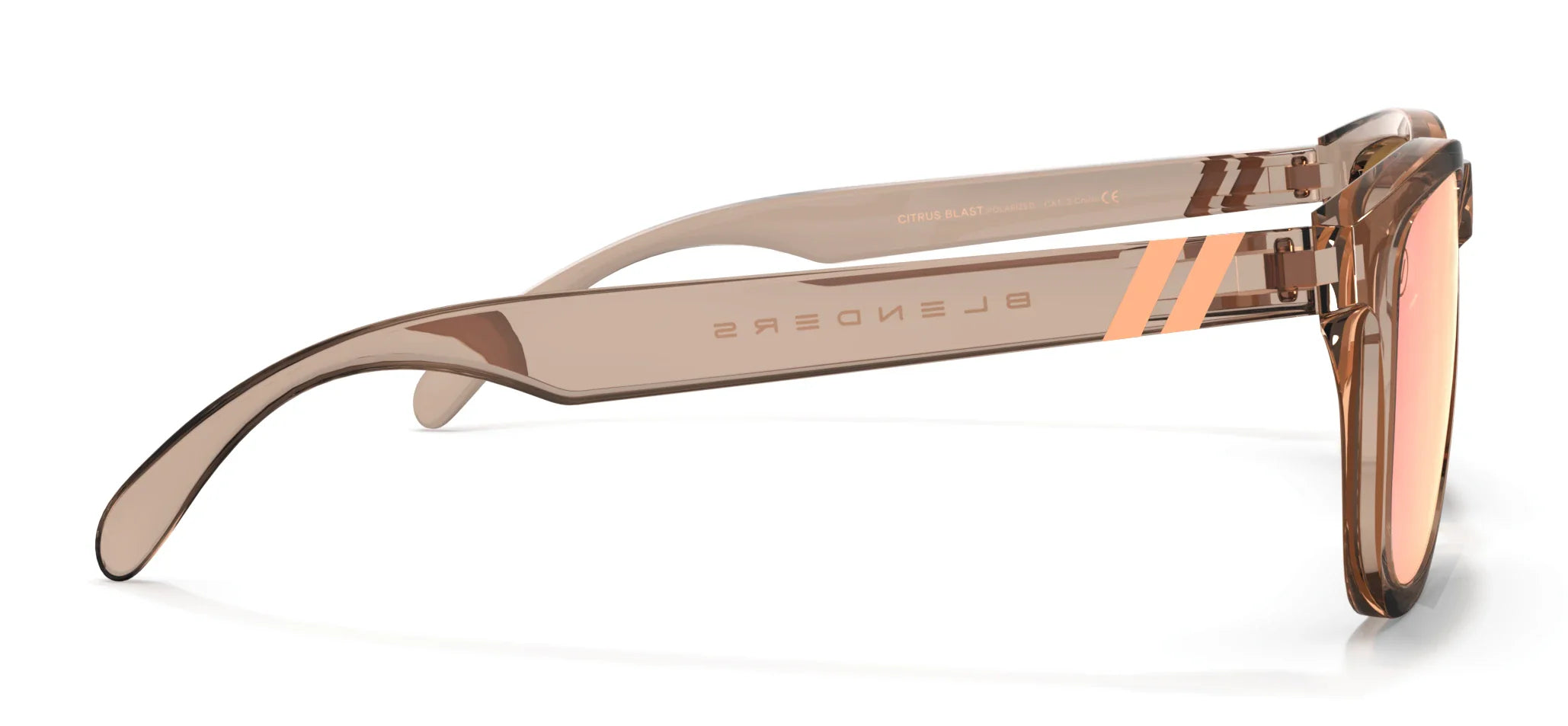 Citrus Blast Sunglasses - Light Gold Polarized Lens With Crystal Tan Frames Sunglasses | $38 US | Blenders Eyewear