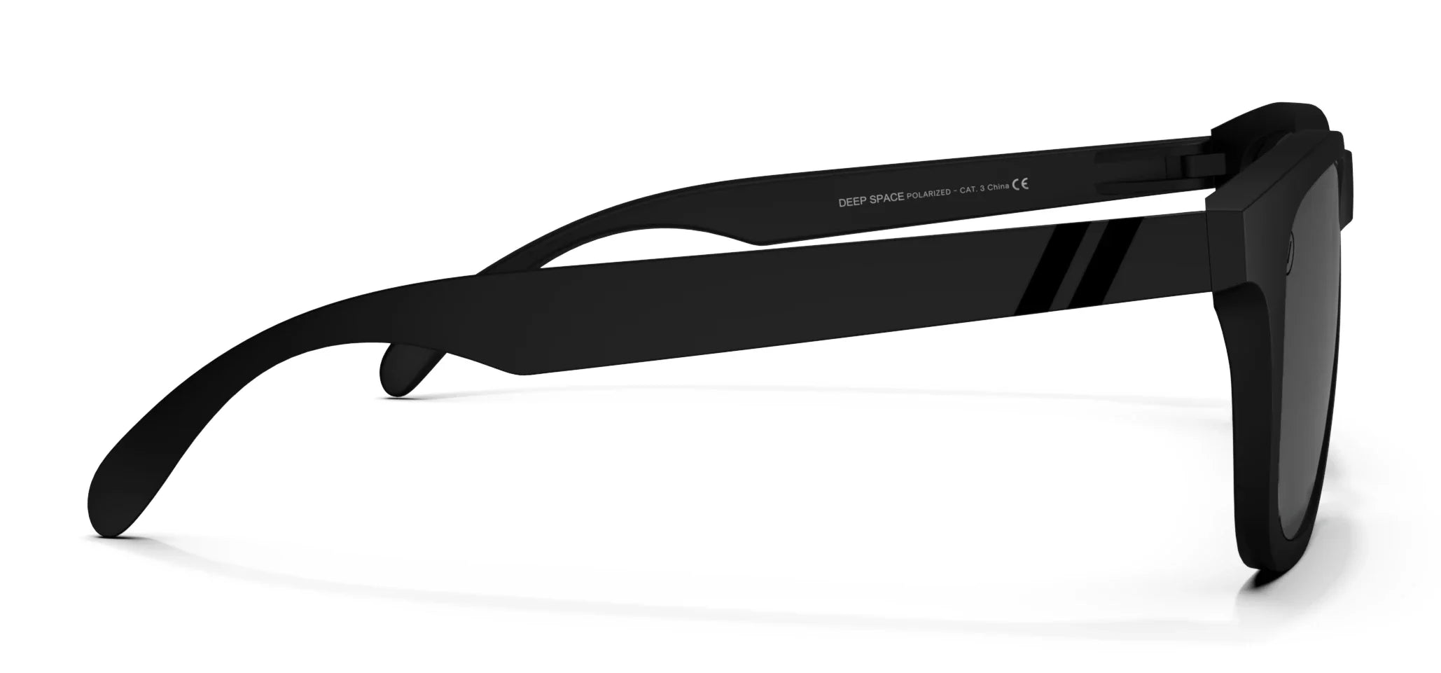 Deep Space Polarized Sunglasses - Matte Black Frame & Smoke Lens Sunglasses | $38 US | Blenders Eyewear