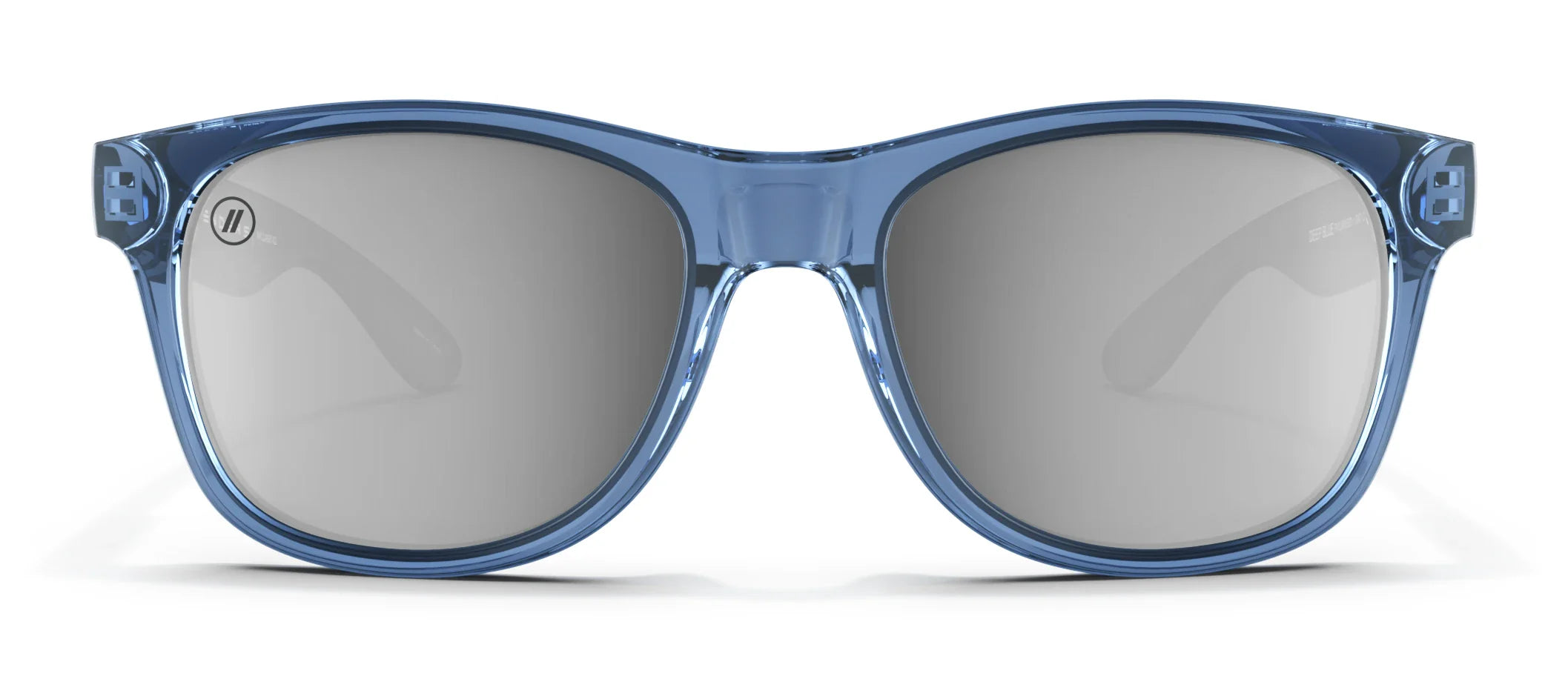 M Class X2 Deep Blue Sunglasses - Smoke Mirror Lens With Crystal Blue Frames Sunglasses | $49 US | Blenders Eyewear