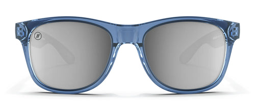 M Class X2 Deep Blue Sunglasses - Smoke Mirror Lens With Crystal Blue Frames Sunglasses | $49 US | Blenders Eyewear