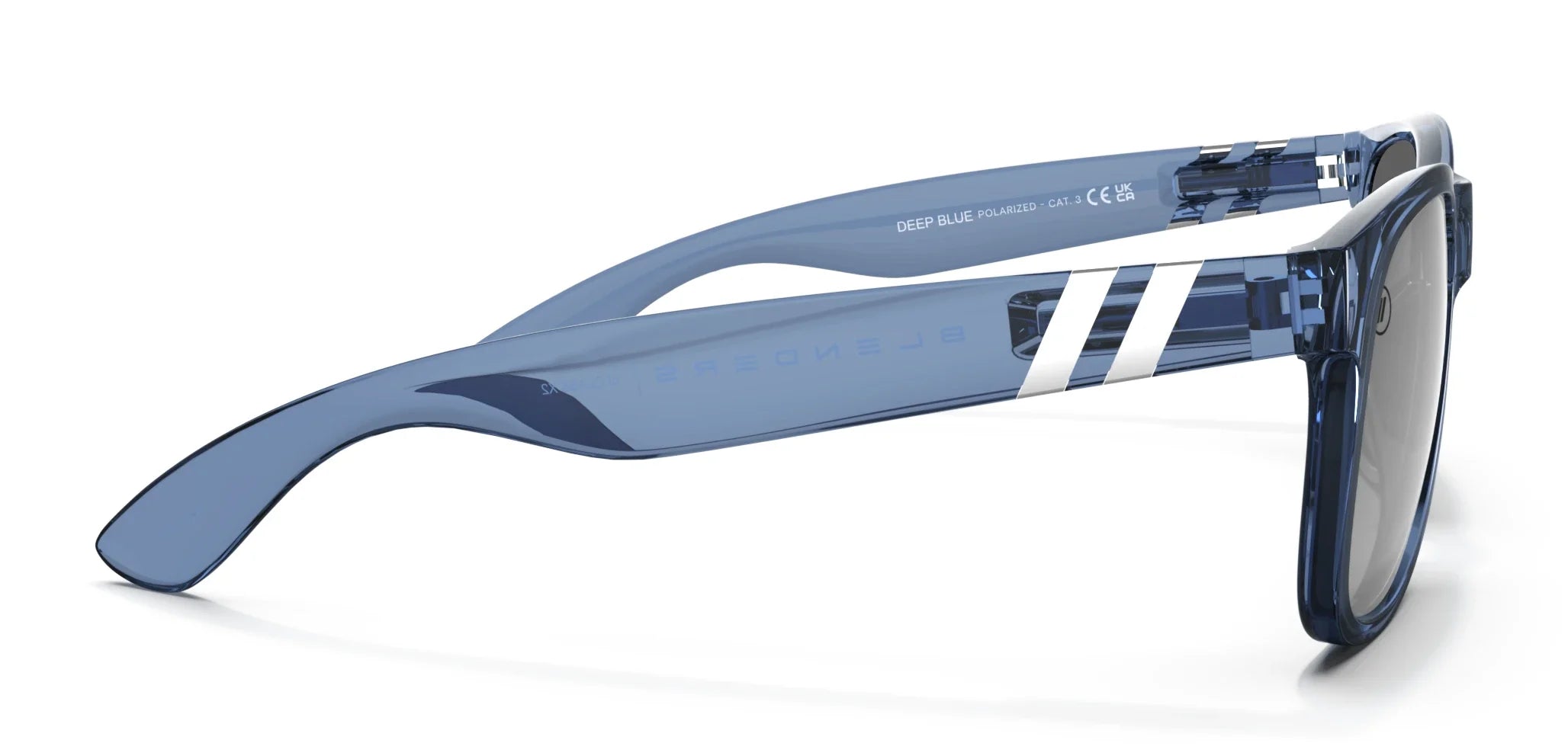 M Class X2 Deep Blue Sunglasses - Smoke Mirror Lens With Crystal Blue Frames Sunglasses | $49 US | Blenders Eyewear