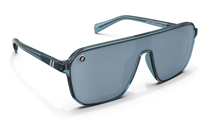 Gentle Prince Aviator Sunglasses Crystal Grey Blue Top Bar Frame