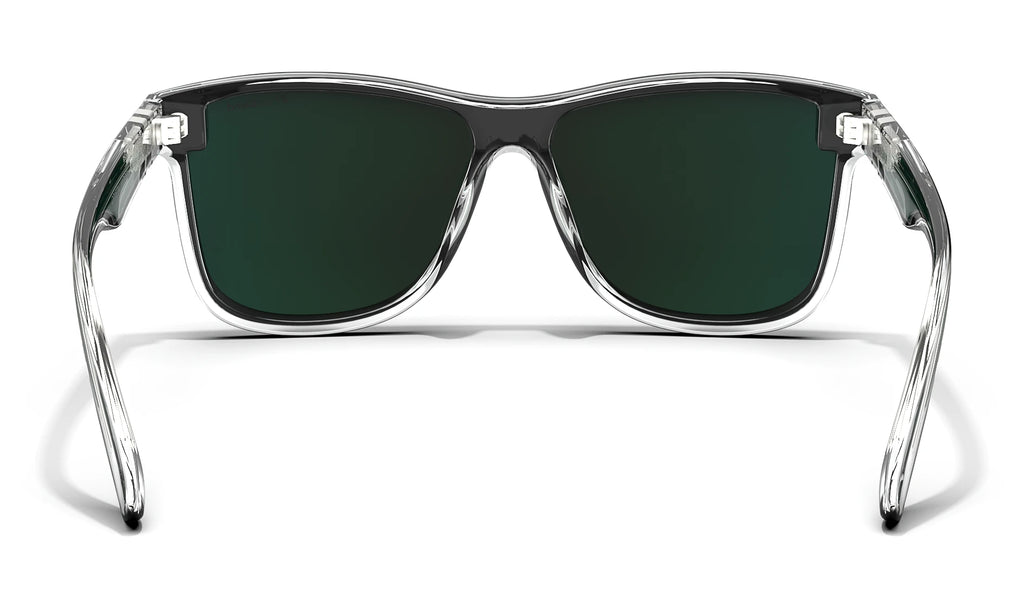 Crystal Midori - Millenia DX | Clear & Green Mirror Sunglasses