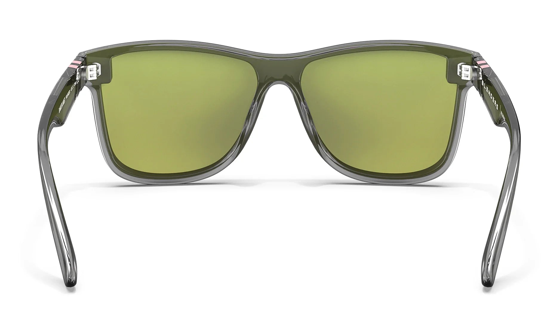Dakota Mist Polarized Sunglasses - Pink Shield Lens & Grey Cat Eye Frame Sunglasses | $58 US | Blenders Eyewear