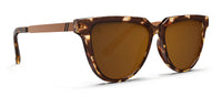 Copper Fox Sunglasses - Subtle Cat Eye Polarized Lenses WIth Apple Cinnamon Frames