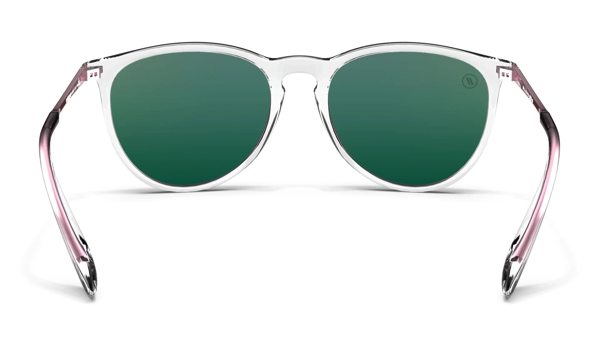 Aspen Rose Polarized Sunglasses - Crystal Clear Round Frame & Rose Gold Lens Sunglasses | $48 US | Blenders Eyewear