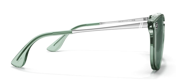 Sage Oro Round Sunglasses - Sage Frame with Dark Green Lens Sage Oro Round Sunglasses - Sage Frame with Dark Green Lens