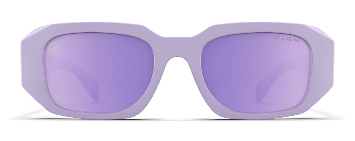 Blenders Purdy Birdie Sunglasses Polarized Purple Mirrored Lenses Lavender Disco Polarized Sunglasses - Gold Aviator Frame  main image 3